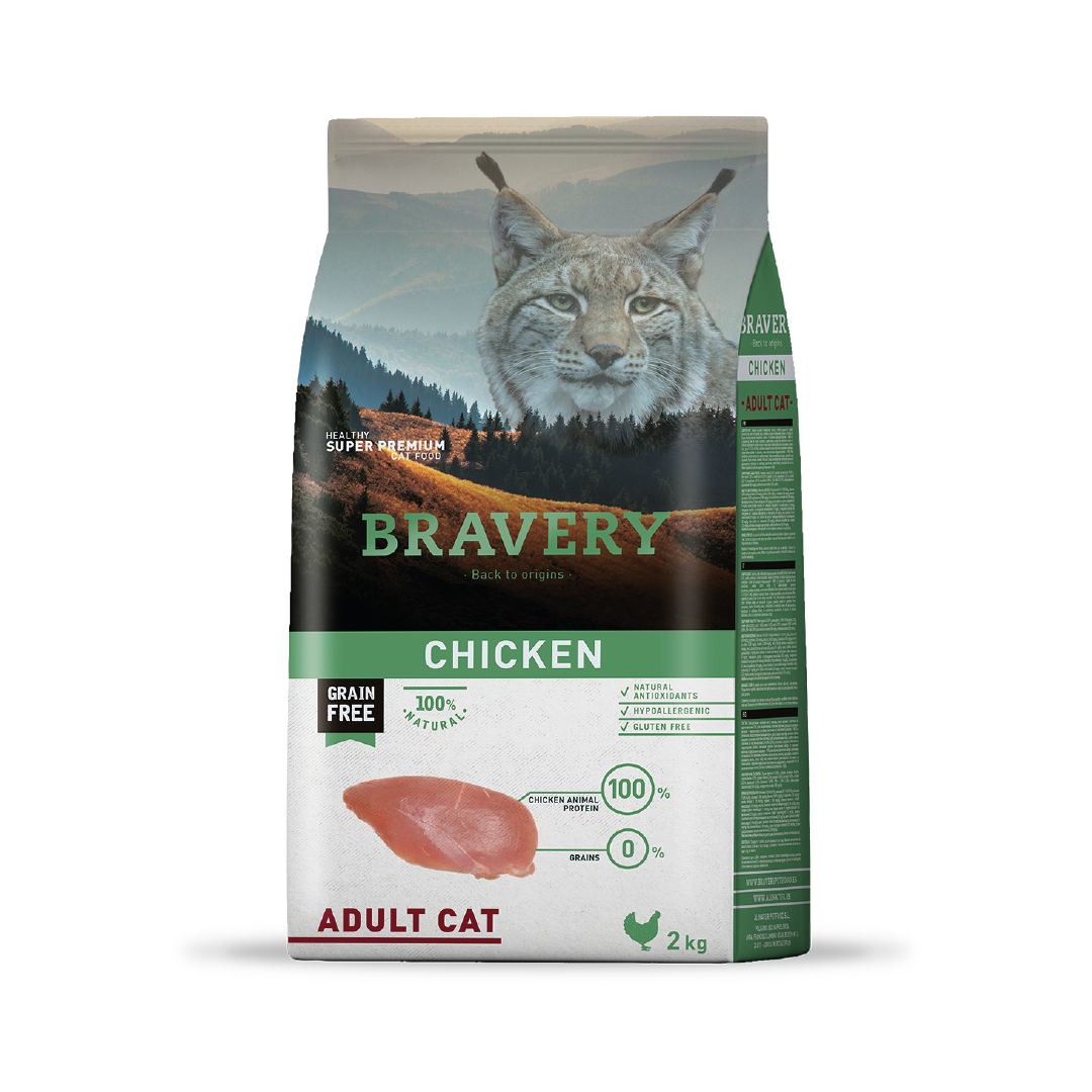 4GA020029-1.png BRAVERY CHICKEN ADULT CAT 2 KG - Imagen 1