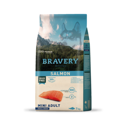 BRAVERY SALMON MINI ADULT SMALL BREEDS 7 KG