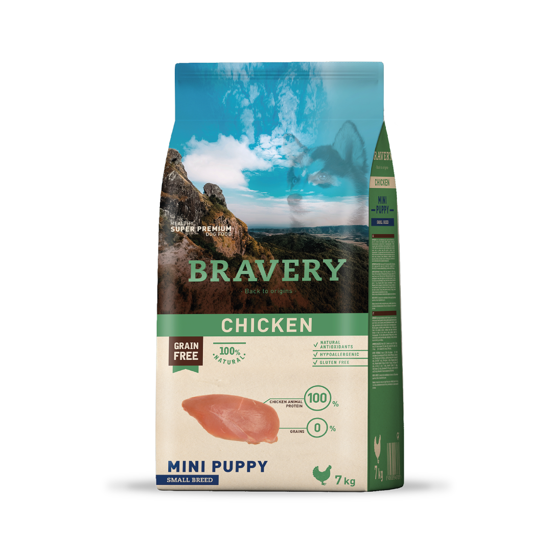 4PE070005-1.png BRAVERY CHICKEN MINI PUPPY SMALL BREEDS 7 KG - Imagen 1